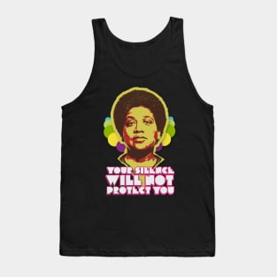 Audre Lorde: Your Silence Will Not Protect You Tank Top